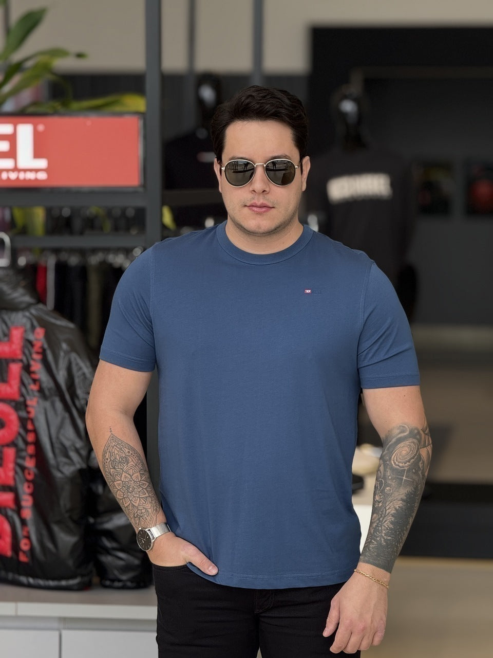 Camiseta Diesel T-Adjust Microdiv Masculino
