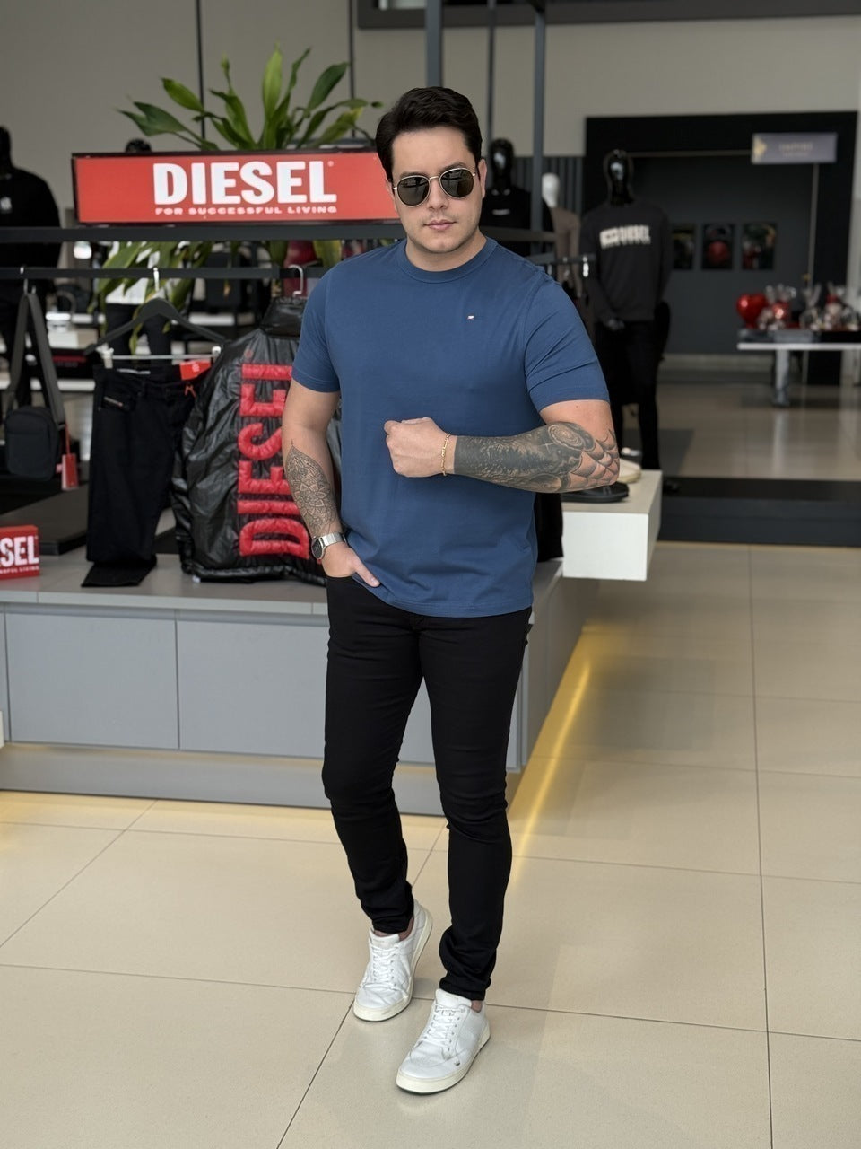 Camiseta Diesel T-Adjust Microdiv Masculino