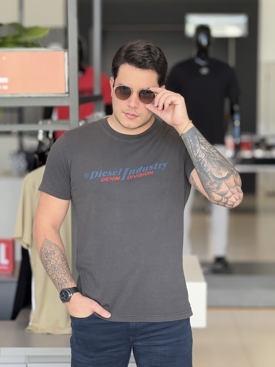 Camiseta Diesel T-Diegor-Ind Masculino