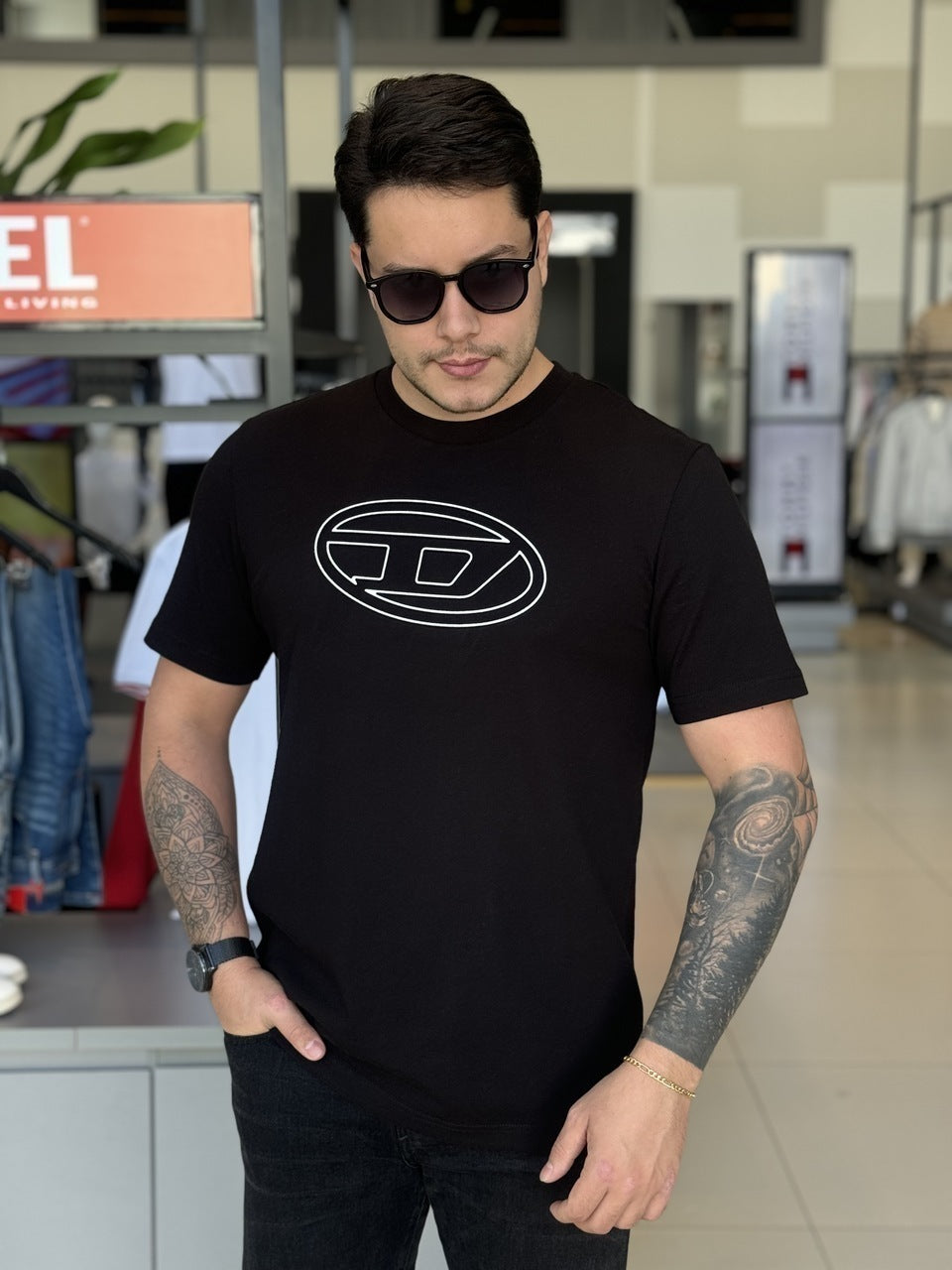 Camiseta Diesel T-Just-Bigoval Masculino