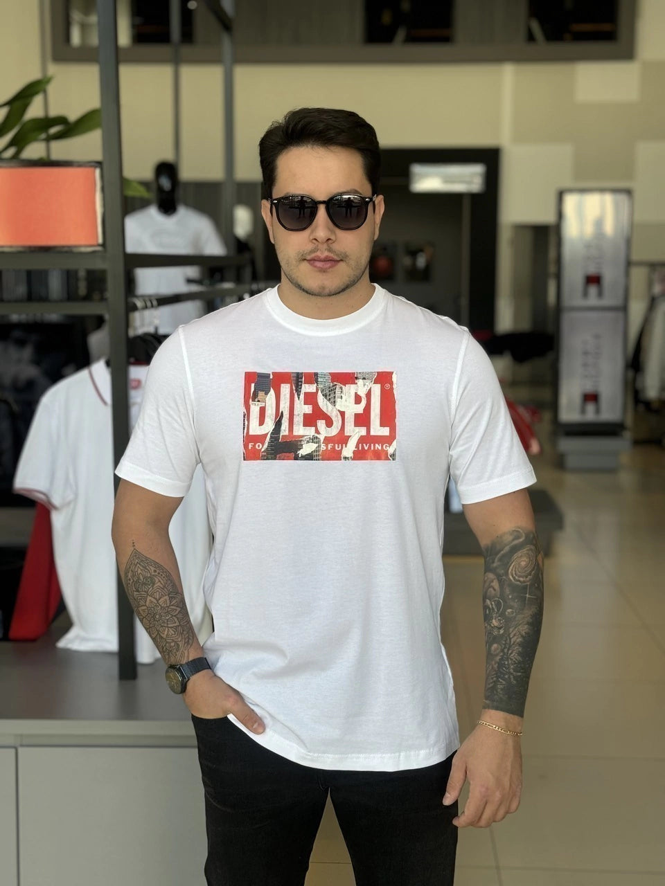 Camiseta Diesel T-Just-L13-Maglietta Masculino