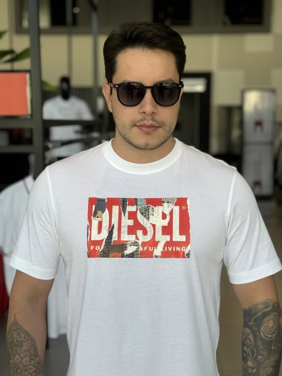 Camiseta Diesel T-Just-L13-Maglietta Masculino