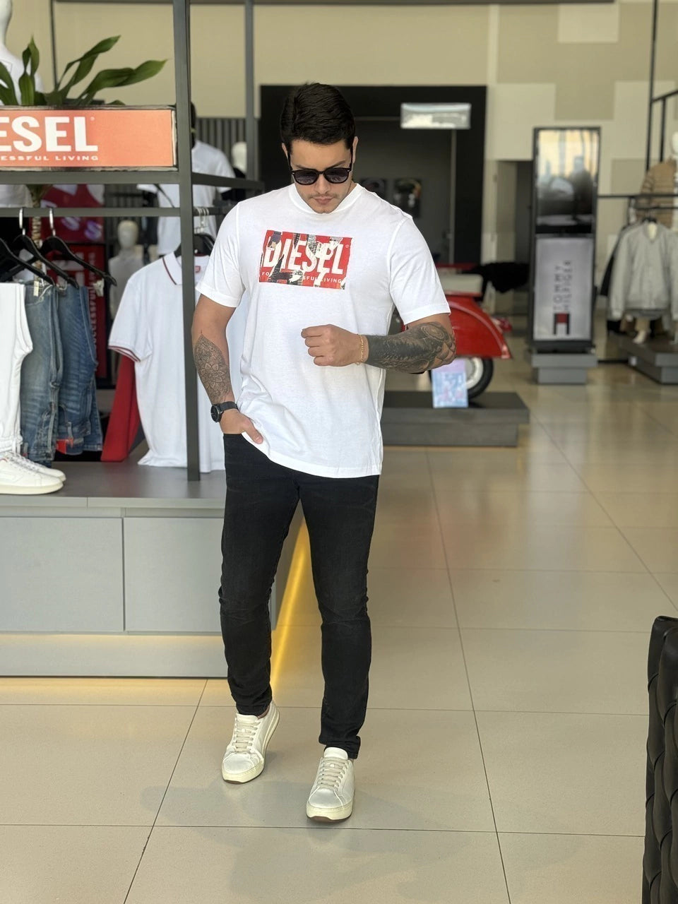 Camiseta Diesel T-Just-L13-Maglietta Masculino
