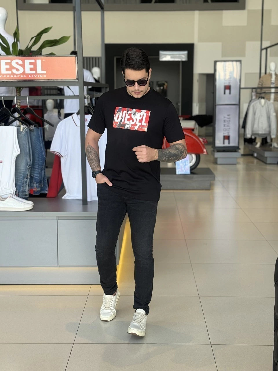 Camiseta Diesel T-Just-L13-Maglietta Masculino