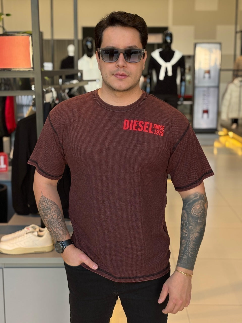 Camiseta Diesel T-Burnxt Magliettac Masculino