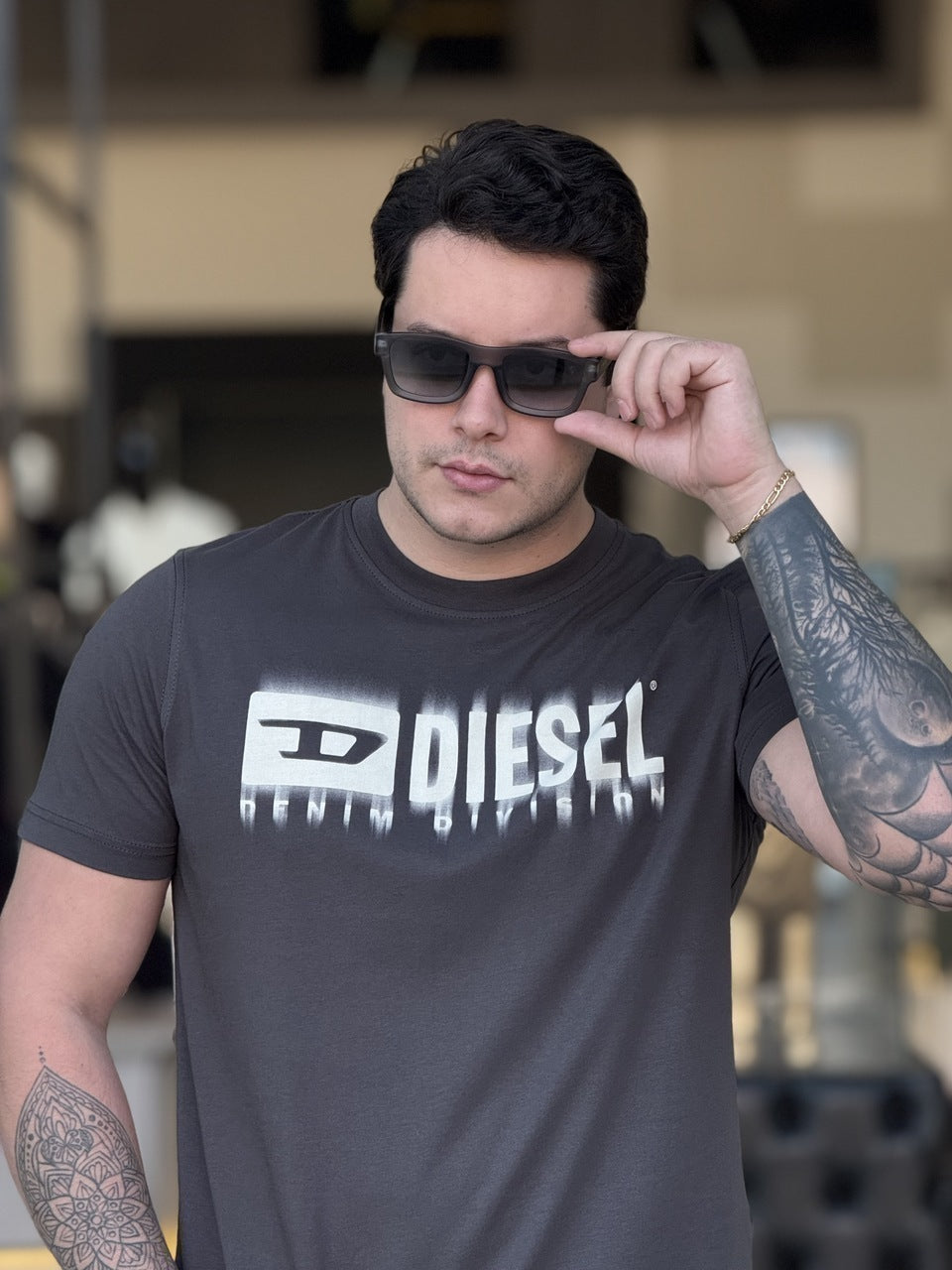 Camiseta Diesel T-Adjust-Q7 Magliett Masculino