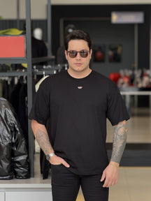 Camiseta Diesel T-Boxt-D Oversized Logo Bordado Masculino
