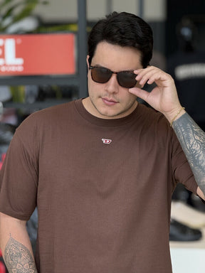 Camiseta Diesel T-Boxt-D Oversized Logo Bordado Masculino