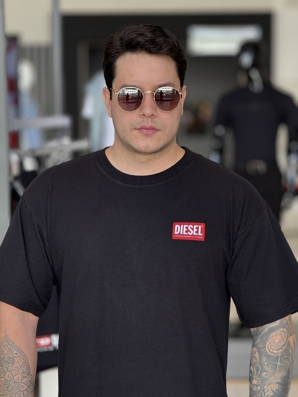 Camiseta Diesel T-NLabel-L1 Over Masculino