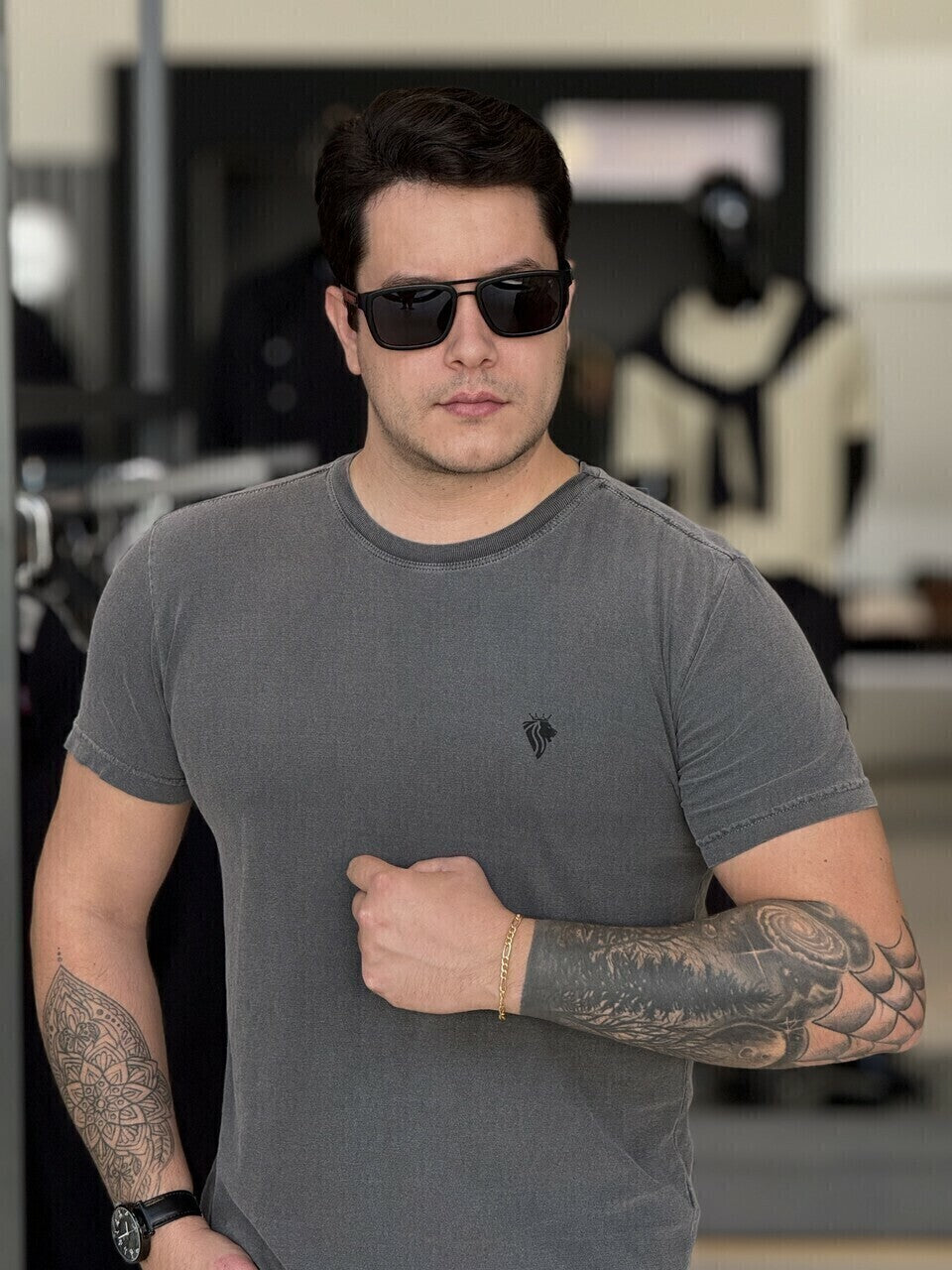 T-shirt Lion Impire Estonada Masculina