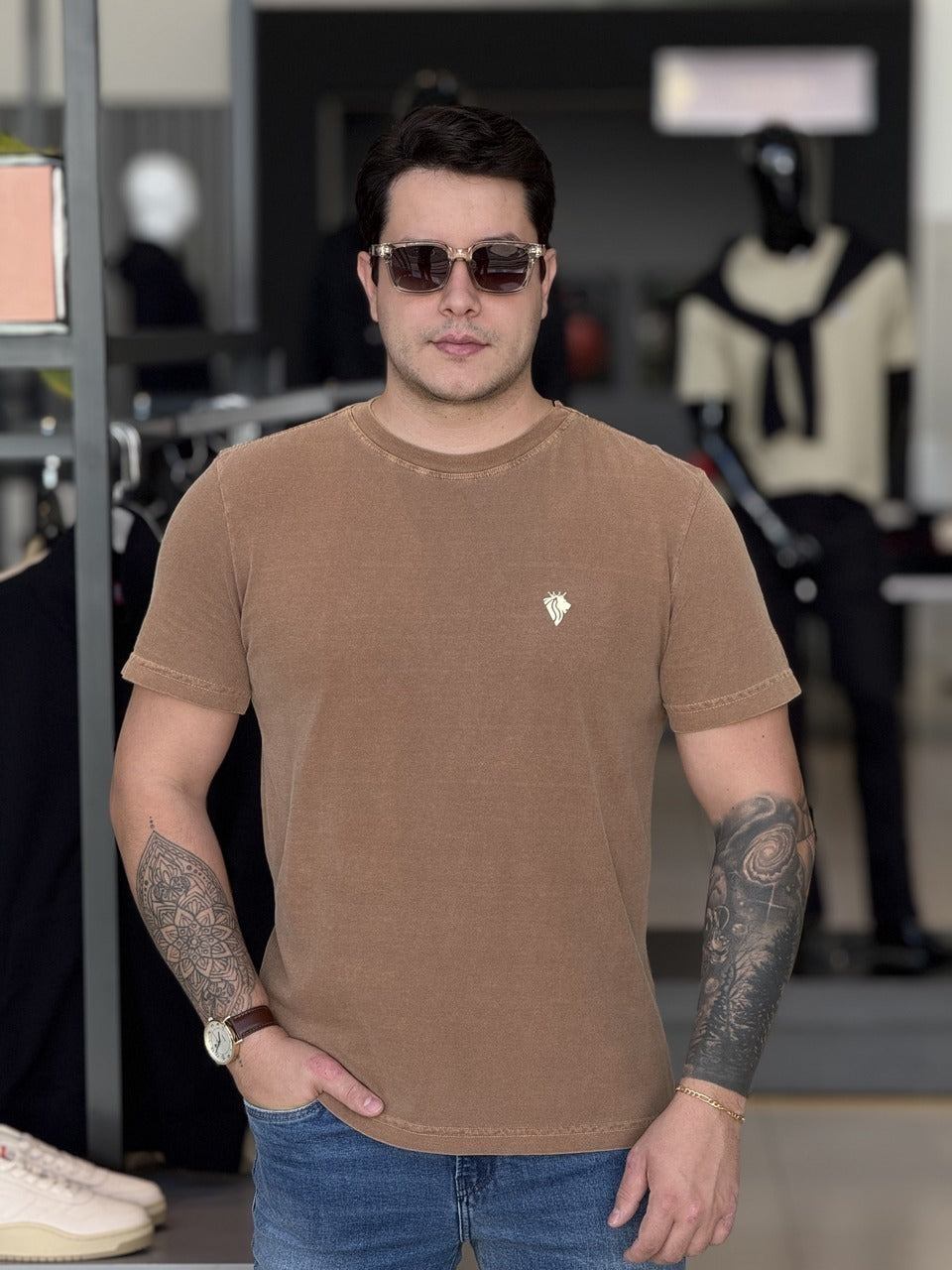 T-shirt Lion Impire Estonada Masculina