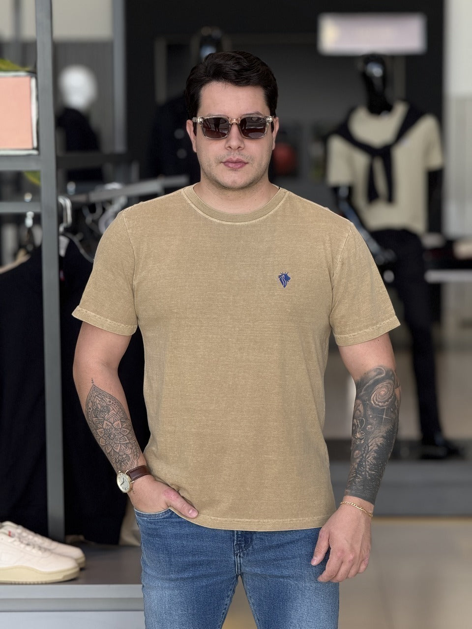 T-shirt Lion Impire Estonada Masculina
