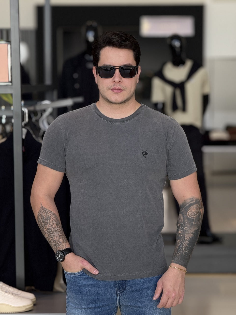 T-shirt Lion Impire Estonada Masculina