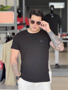 Kit Camiseta Diesel com 3 Peças Masculino Branco/Cinza e Preto