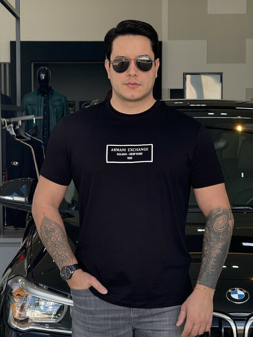 Camiseta Armani Exchange Regular Fit Masculino