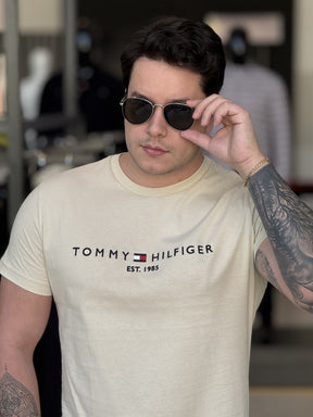 Camiseta Tommy Hilfiger Logo Bordado Masculino