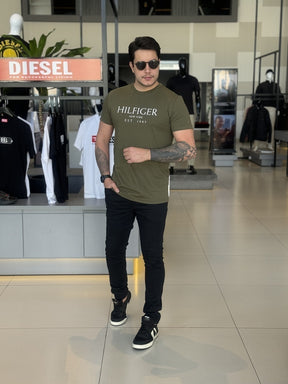 Camiseta Tommy Hilfiger Estampa Frontal Masculino