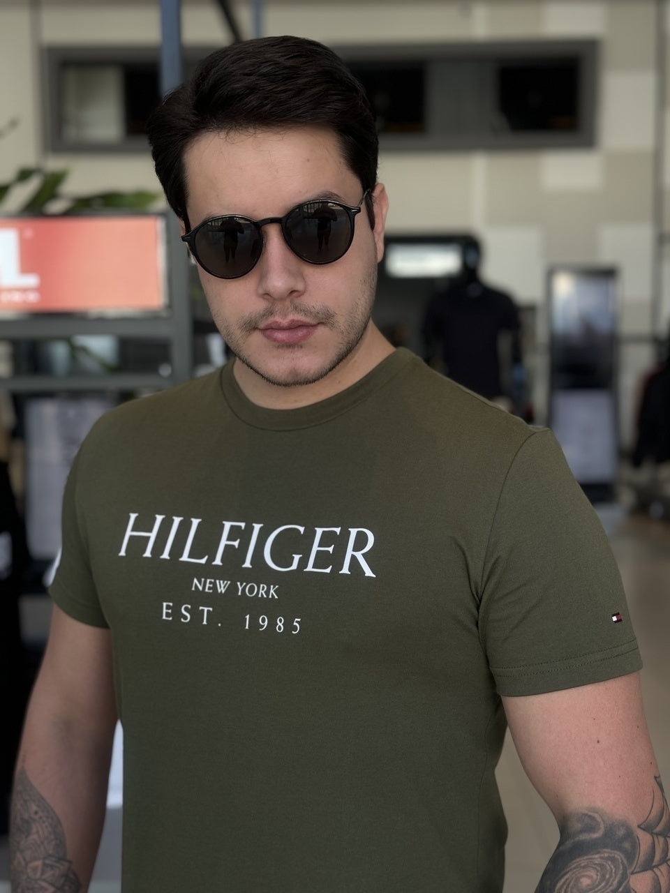 Camiseta Tommy Hilfiger Estampa Frontal Masculino