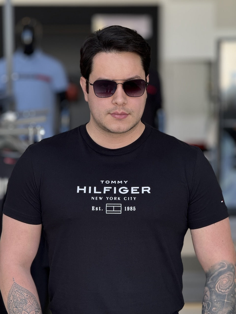 Camiseta Tommy Hilfiger Stack Graphic Masculino