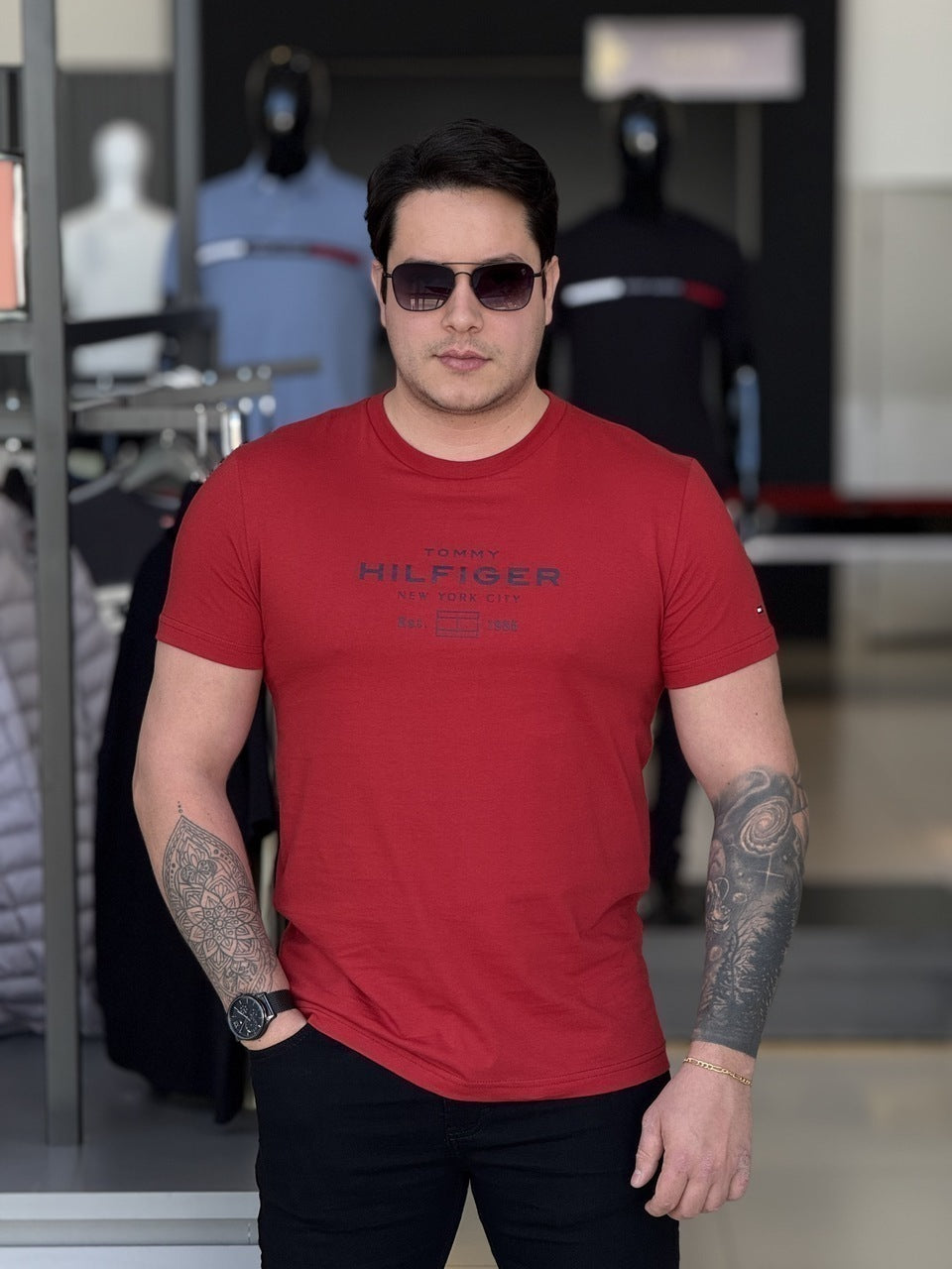 Camiseta Tommy Hilfiger Big And Tall Masculino