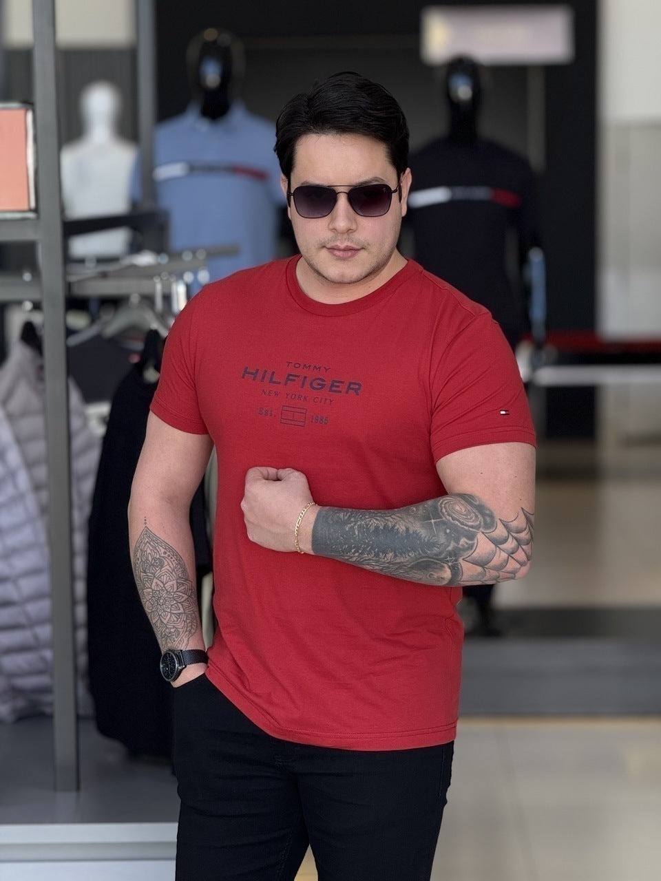 Camiseta Tommy Hilfiger Big And Tall Masculino