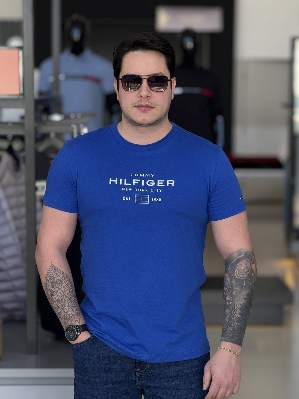 Camiseta Tommy Hilfiger Stack Graphic Masculino