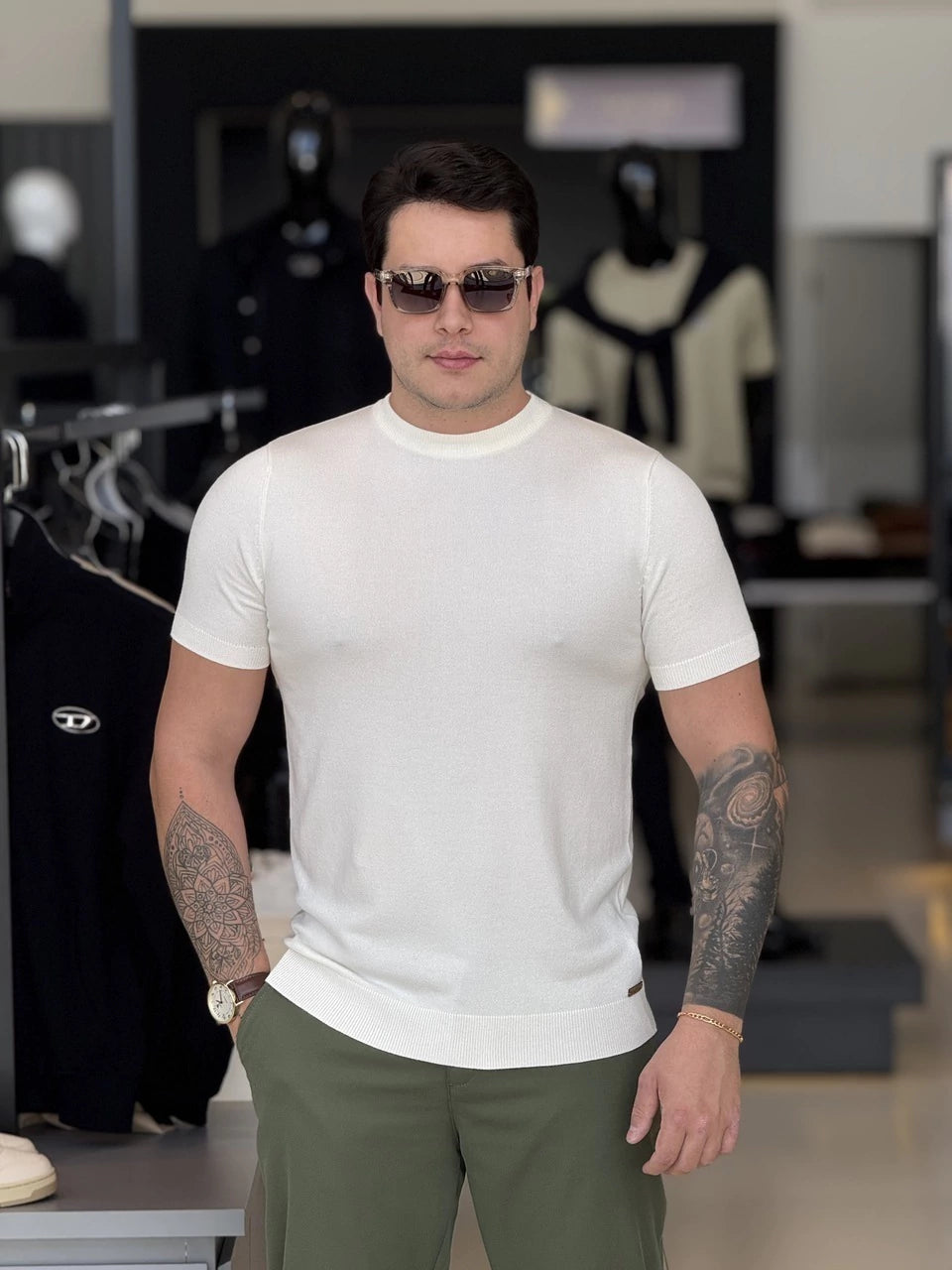 Camiseta Impire Tricot Lisa Masculino