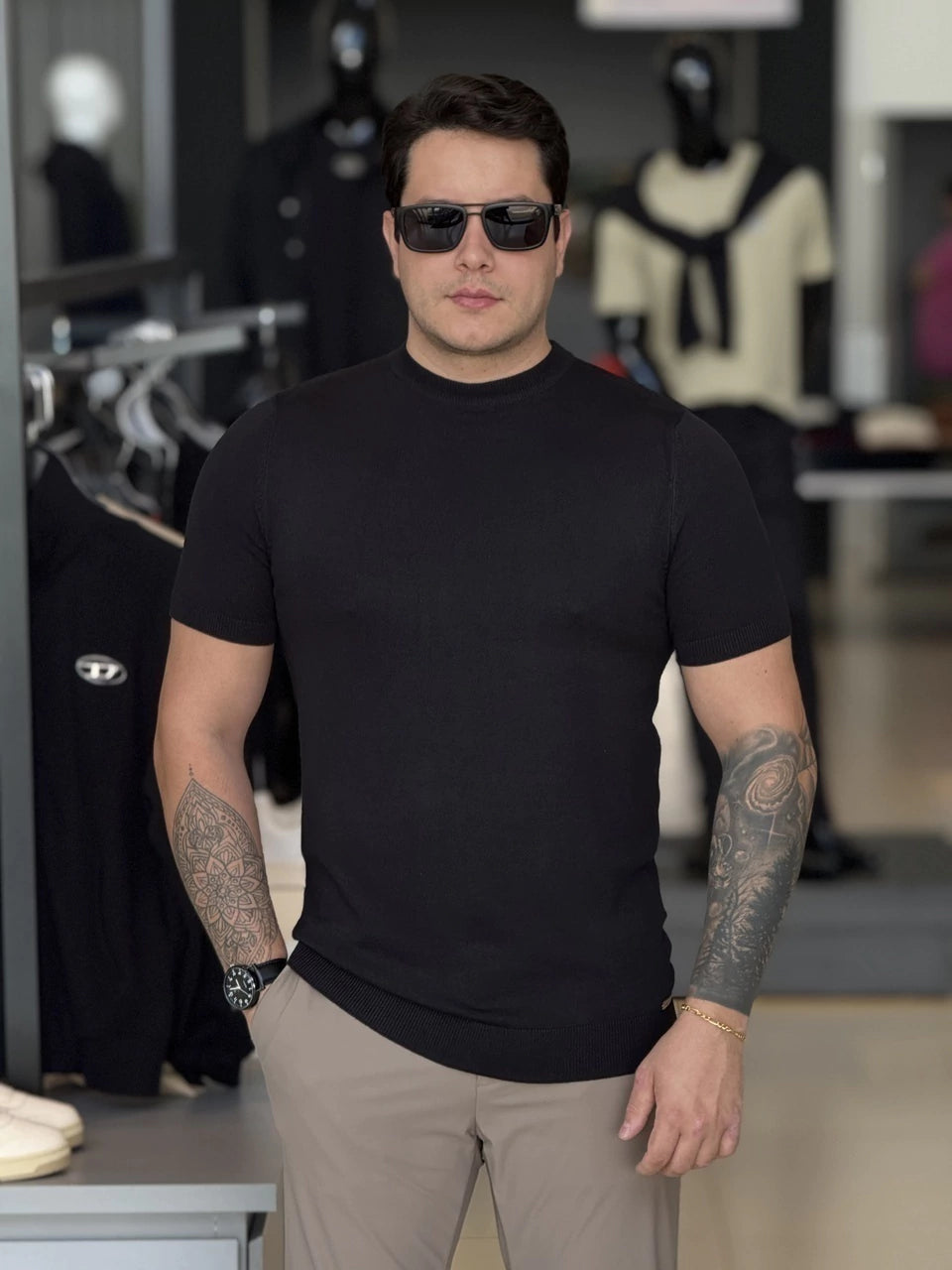 Camiseta Impire Tricot Lisa Masculino