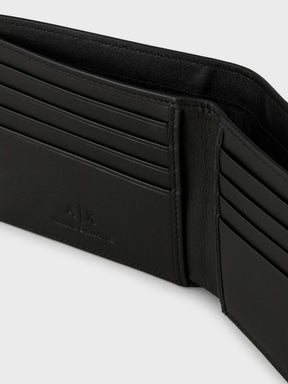 Carteira Armani Exchange em Couro Masculino Preto