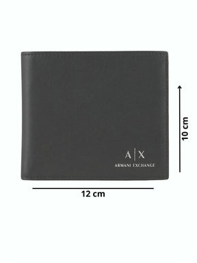 Carteira Armani Exchange em Couro Masculino Preto
