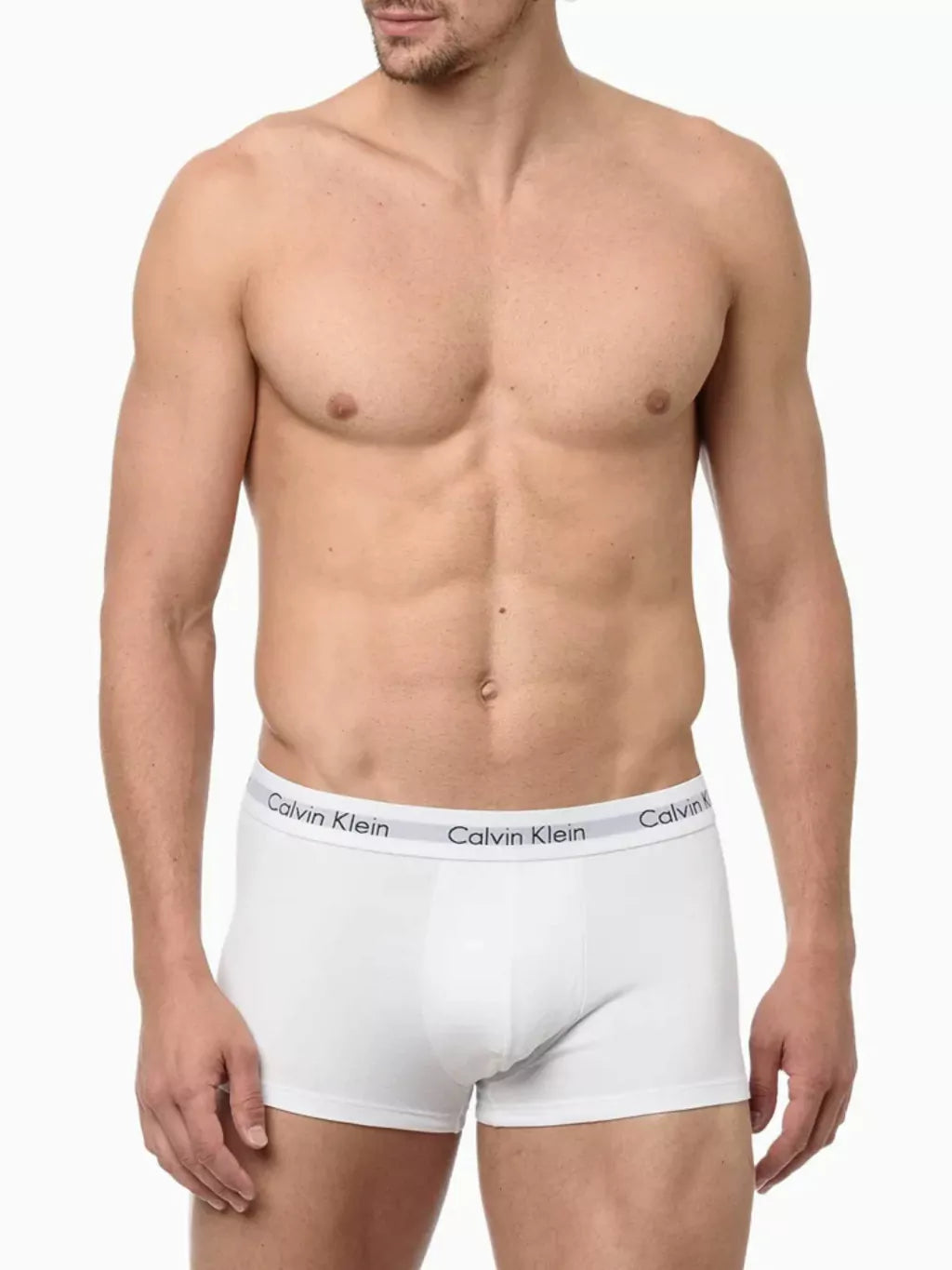 Cueca Calvin Klein Boxer Kit com 3 Peças Masculino Preto / Branco e Cinza