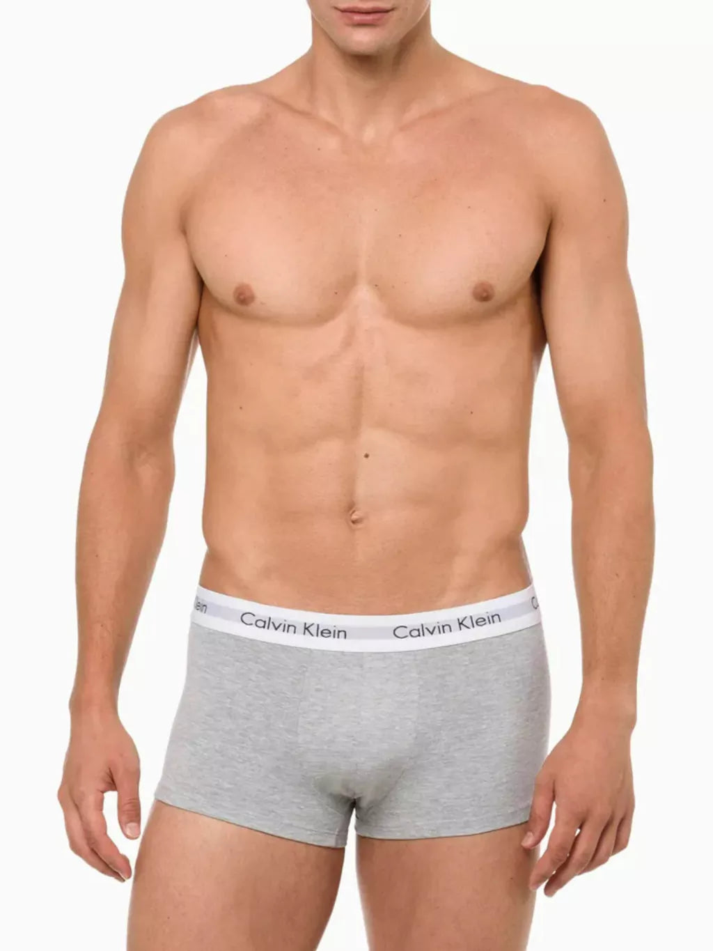 Cueca Calvin Klein Boxer Kit com 3 Peças Masculino Preto / Branco e Cinza