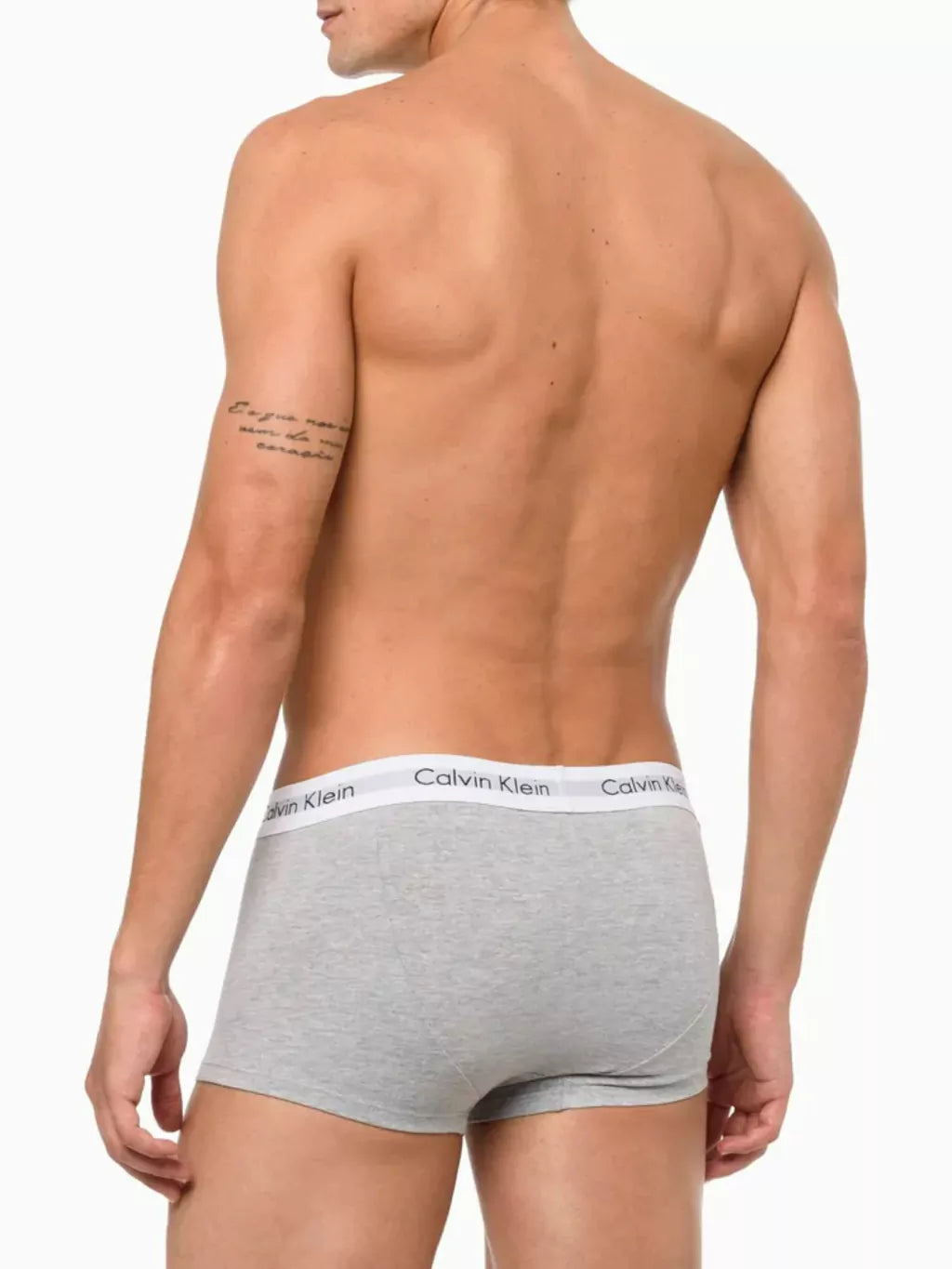 Cueca Calvin Klein Boxer Kit com 3 Peças Masculino Preto / Branco e Cinza