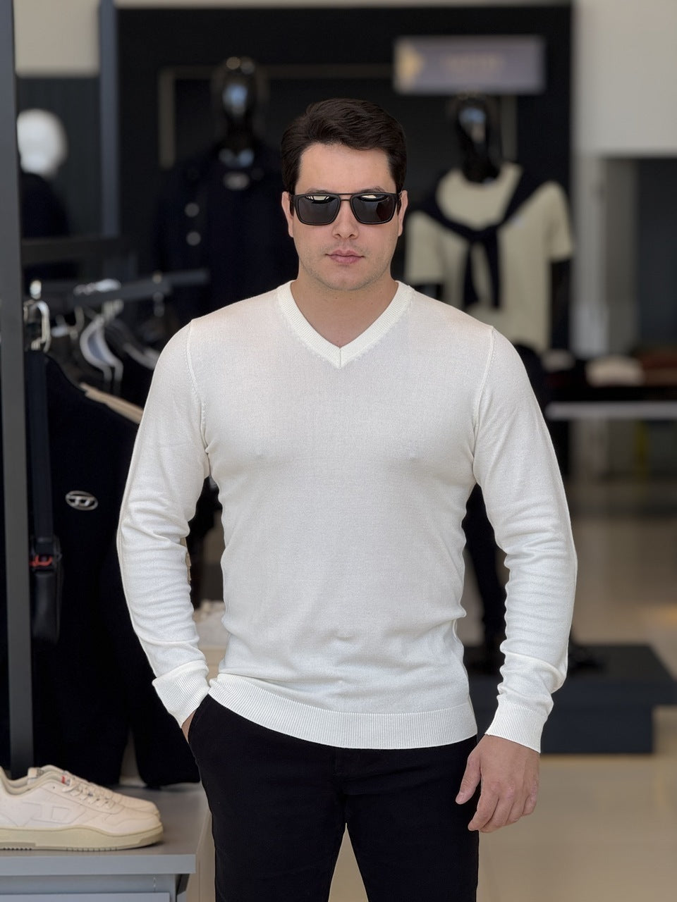 Sueter Impire Tricot Gola V Masculino