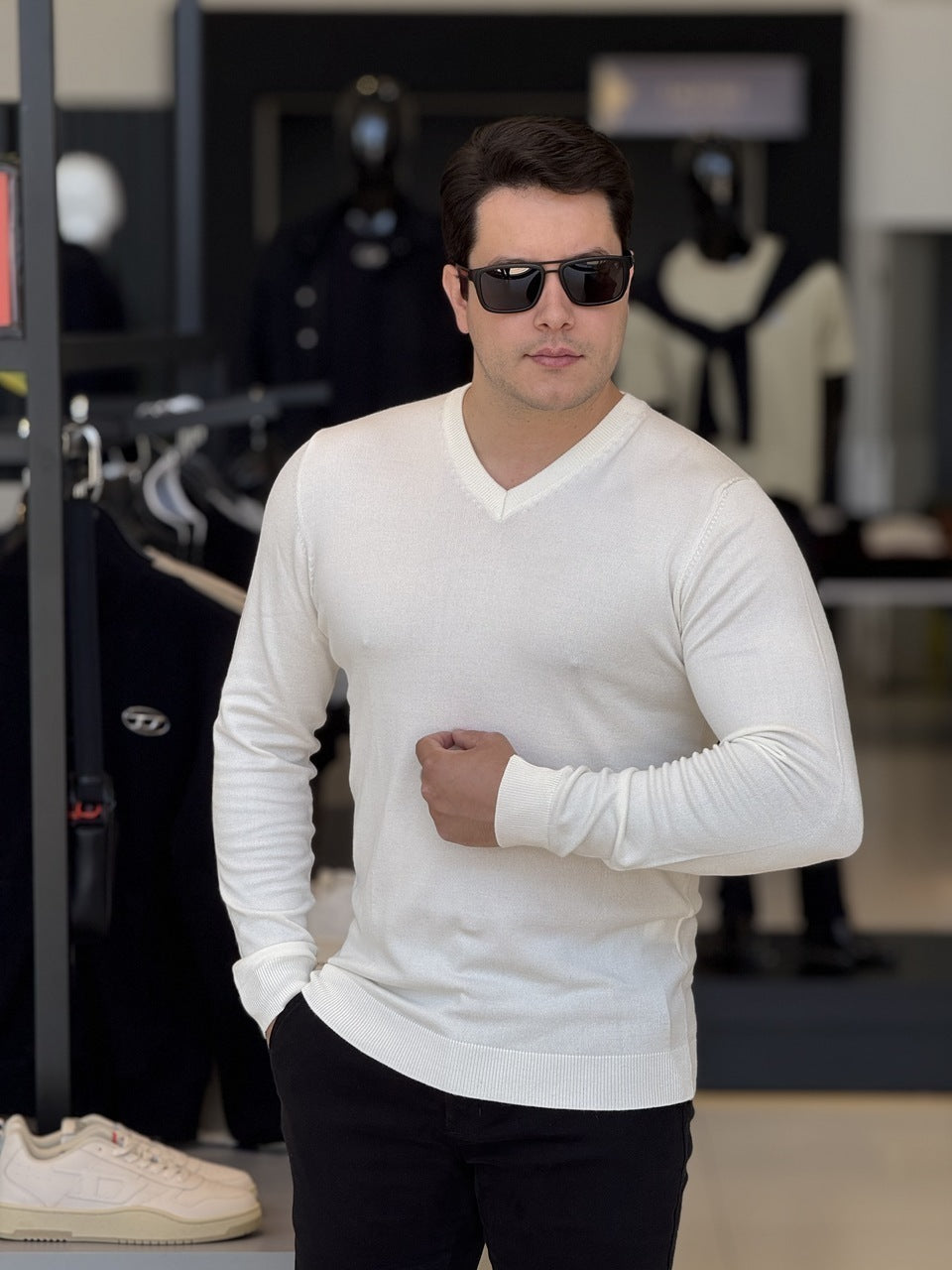 Sueter Impire Tricot Gola V Masculino