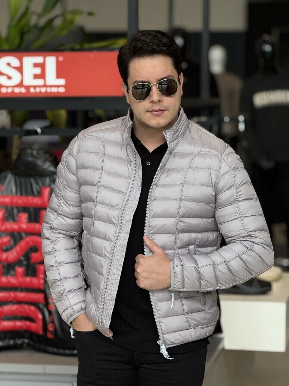 Jaqueta Diesel W-Pilot Bomber Jacket Masculino