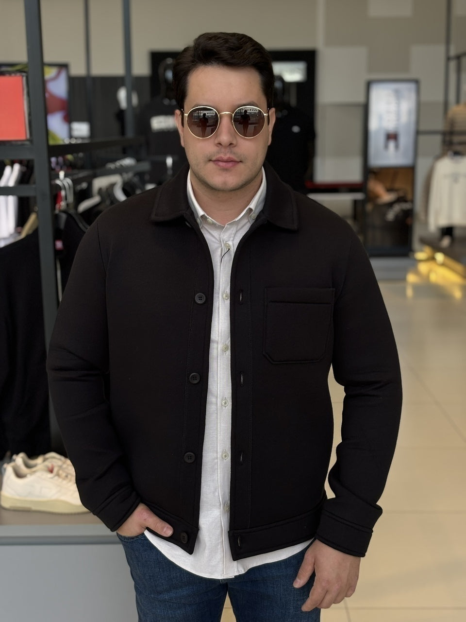 Jaqueta Calvin Klein Tricot Dublado Masculino