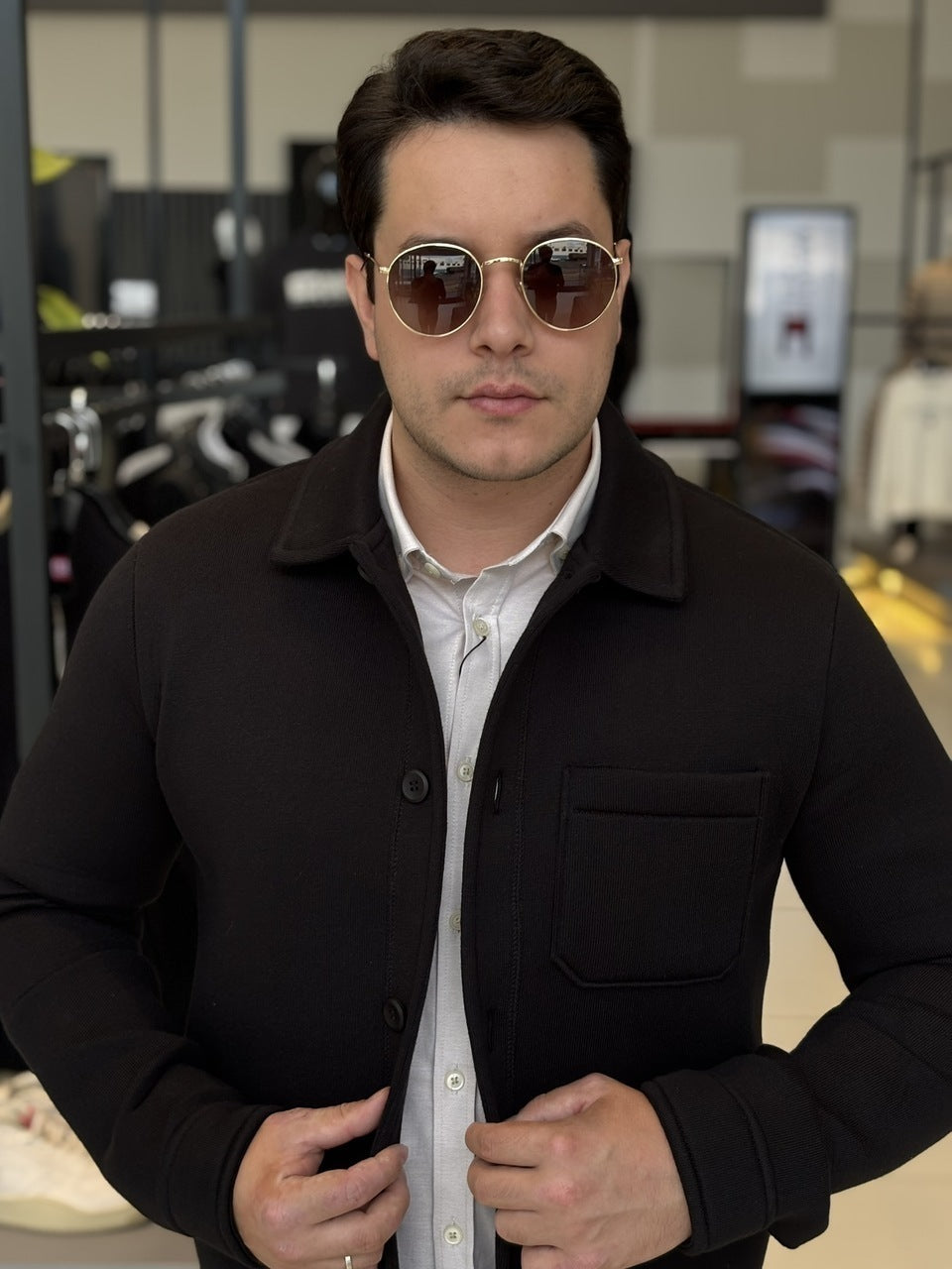 Jaqueta Calvin Klein Tricot Dublado Masculino