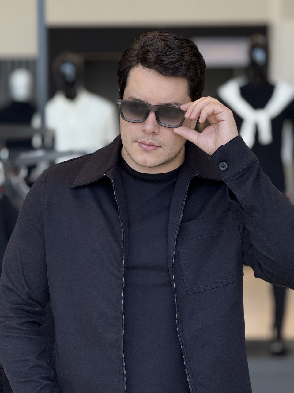 Jaqueta Calvin Klein Zíper com Bolso Masculino