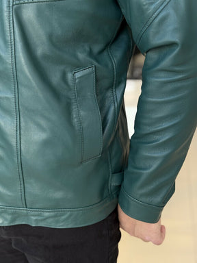 Jaqueta Impire Slim em Couro Pelica Masculino