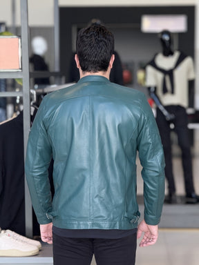 Jaqueta Impire Slim em Couro Pelica Masculino