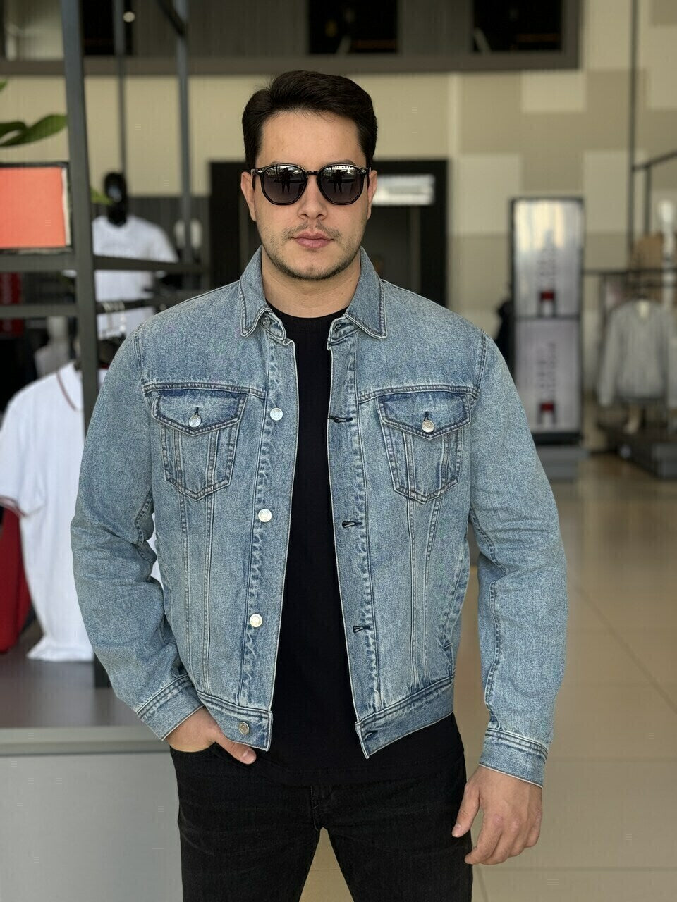 Jaqueta Armani Exchange Jeans Masculino