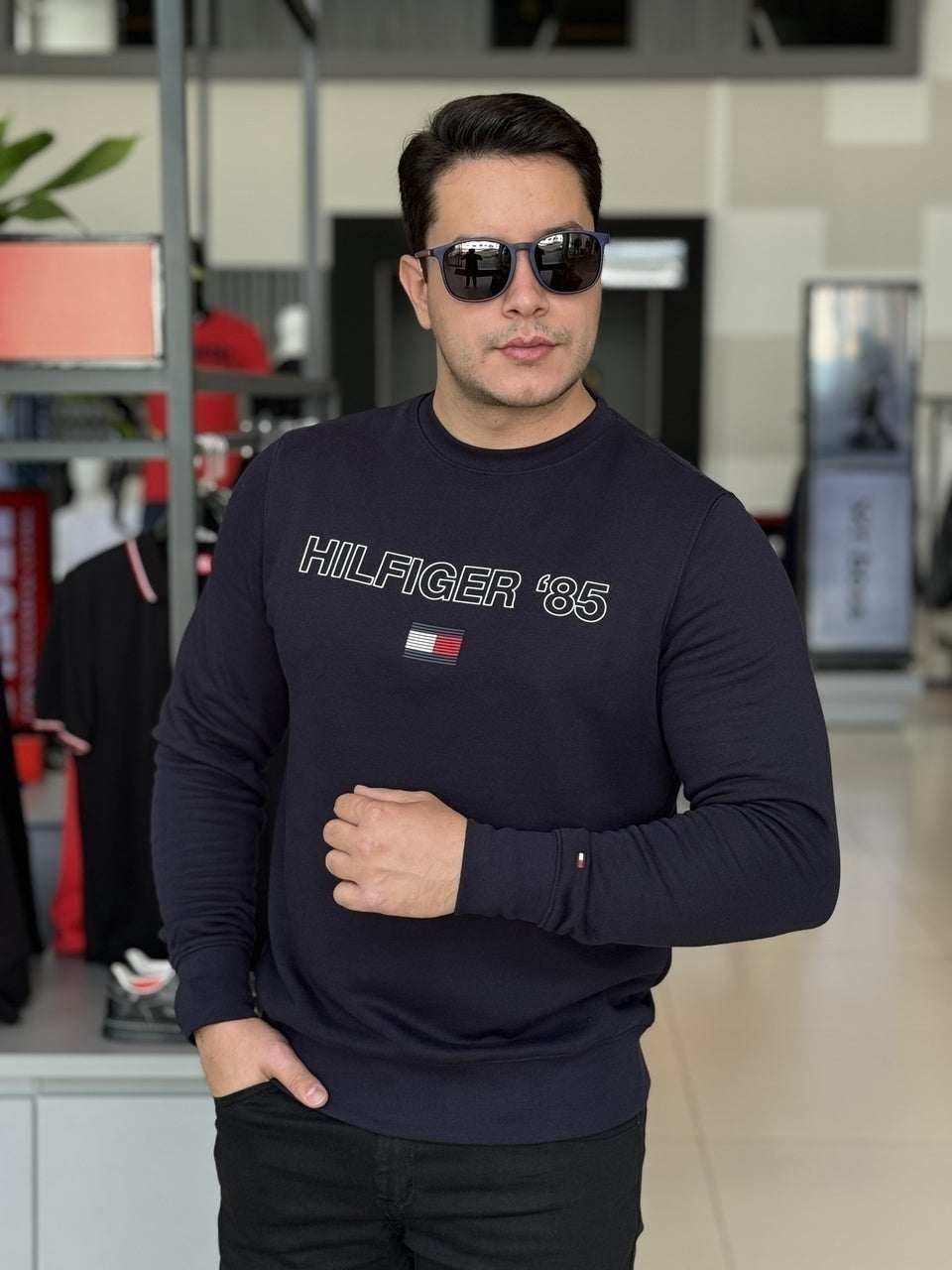 Blusa Tommy Hilfiger Moletom Hilfiger 85 Masculino