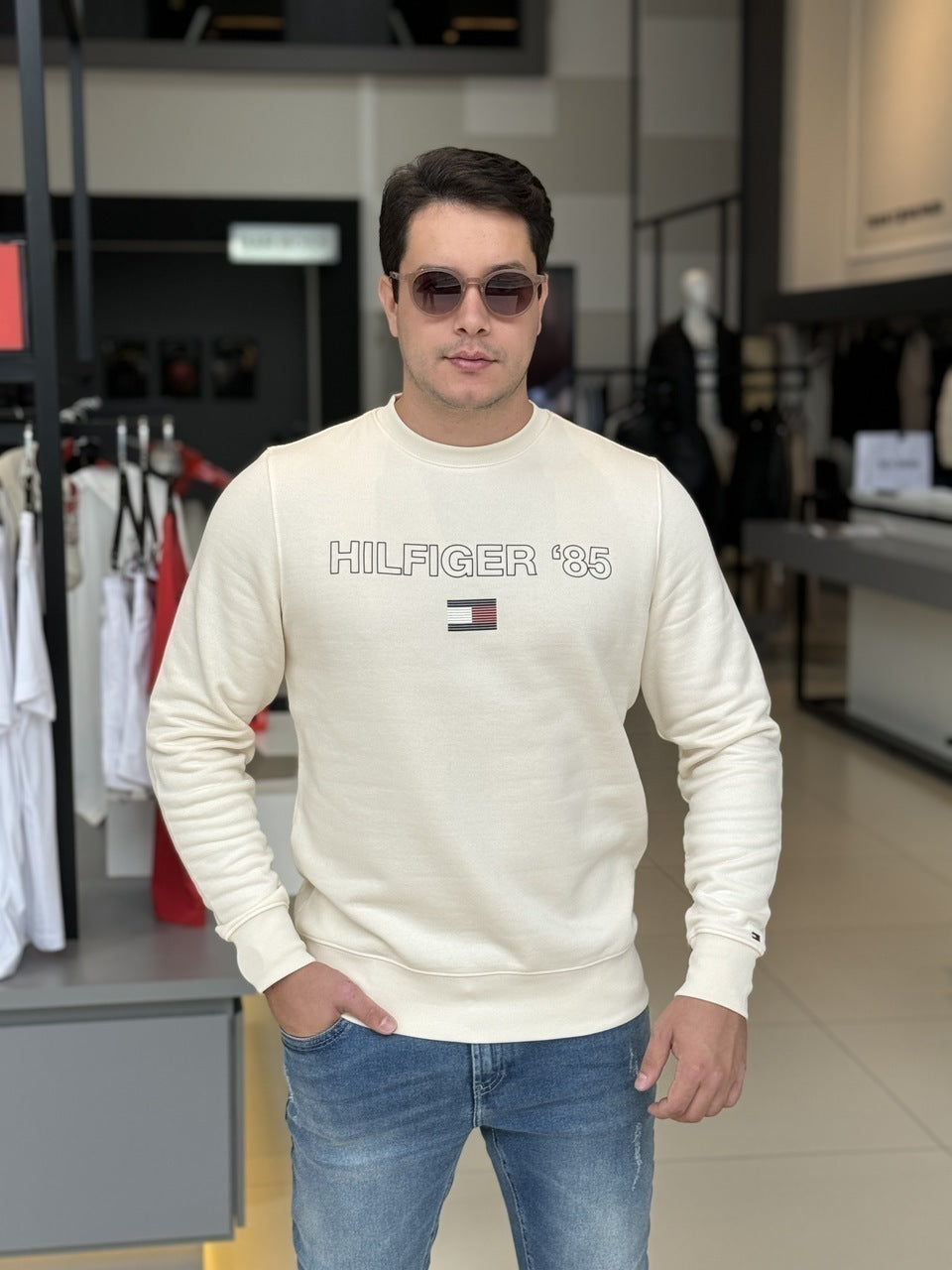 Blusa Tommy Hilfiger Moletom Hilfiger 85 Masculino