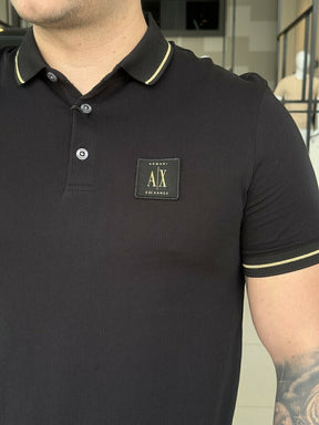 Polo Armani Exchange Friso na Gola Masculino