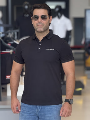 Polo Armani Exchange Lettering Assinatura no Peito Masculino