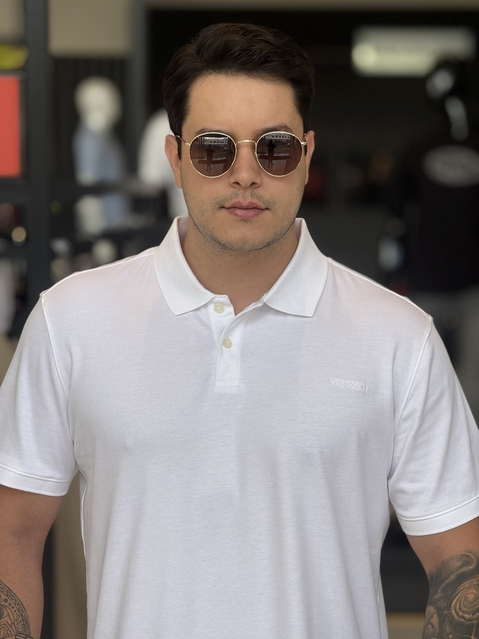 Polo Calvin Klein Básica Liquid Touch Masculino