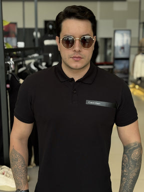 Polo Calvin Klein Slim Fit Palito Gel Masculino