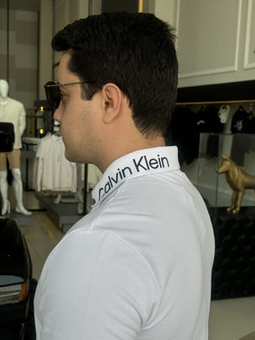 Polo Calvin Klein Logo Gola Masculino