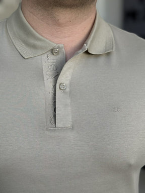 Polo Calvin Klein Slim Fit Touch Colarinho Masculino